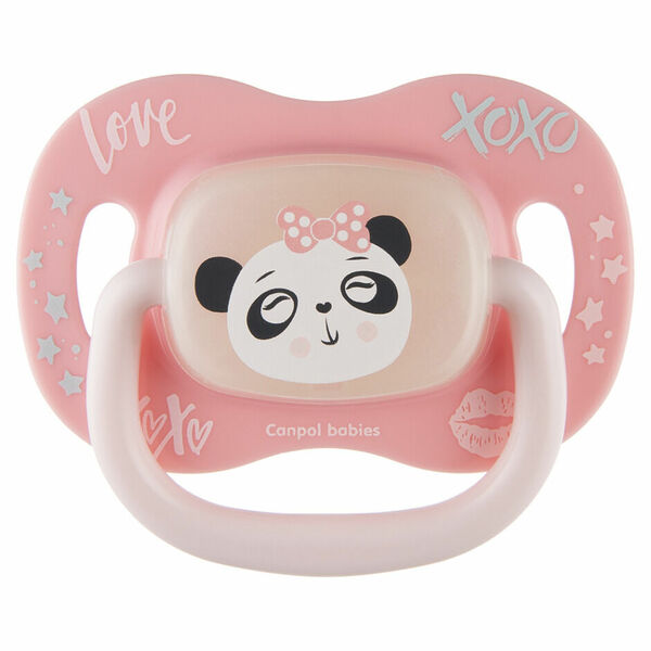 CANPOL BABIES Dudlík silikonový symetrický EXOTIC ANIMALS 18m+ panda porovnat ceny