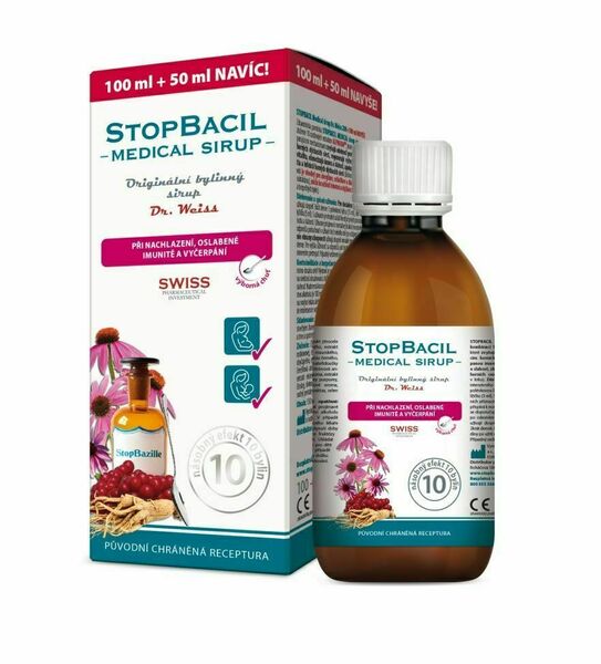Dr. Weiss STOPBACIL Medical sirup 100+50 ml porovnat ceny