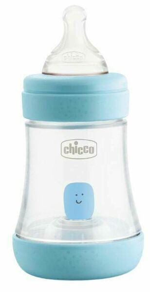 CHICCO Láhev kojenecká Perfect 5 silikon modrá 150ml porovnat ceny