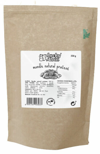Lucky Alvin Mandle natural pražené 250g porovnat ceny