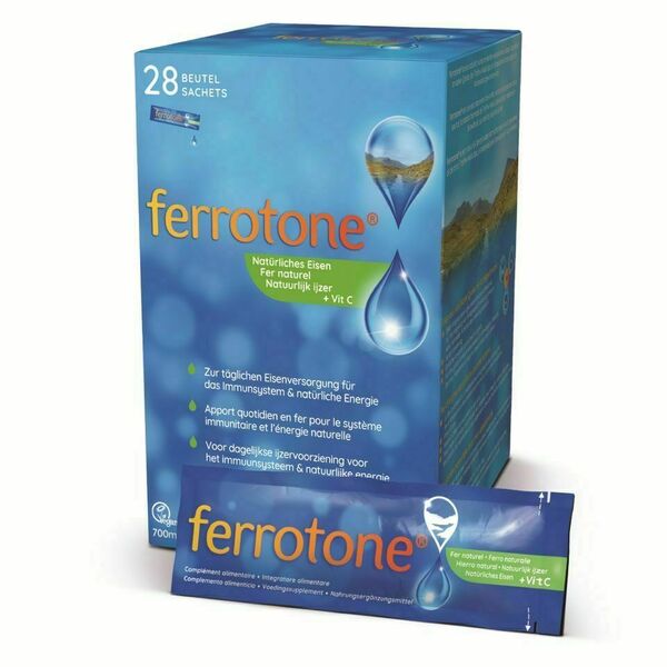 Ferrotone 100% přírodní zdroj železa s vitamínem C sáčky 28x25 ml porovnat ceny