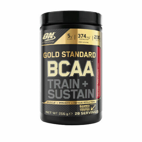 Optimum Nutrition Gold Standard BCAA Train Sustain malina 266g porovnat ceny