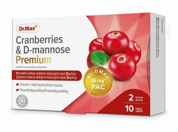 Dr.Max Cranberries & D-mannose Premium 10 tablet porovnat ceny