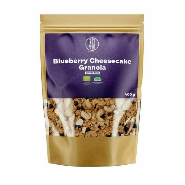 BrainMax Pure Blueberry Cheesecake Granola BIO 400 g porovnat ceny