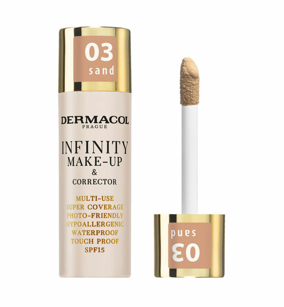Dermacol Infinity make-up a korektor 03 sand 20 g porovnat ceny