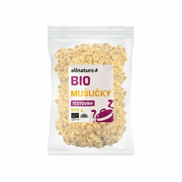 Allnature Těstoviny - Mušličky BIO 500g porovnat ceny