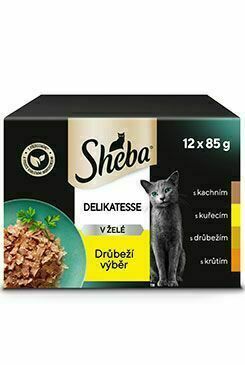 Sheba Kapsa Drůbeží Výběr V želé 12x85g porovnat ceny