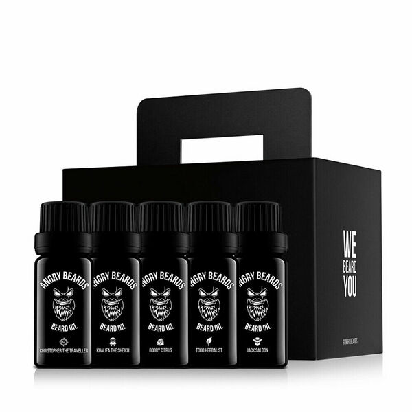 ANGRY BEARDS Sada olejů na vousy 5 x 10 ml porovnat ceny
