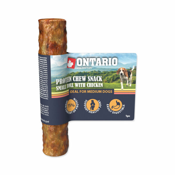 Ontario Protein Chew Snack Small Roll with Chicken porovnat ceny