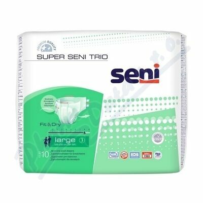 SENI SUPER TRIO EXTRA LARGE KALHOTKY ABSORPČNÍ PRODYŠNÉ VYSOKÁ SAVOST, BOKY 13 porovnat ceny