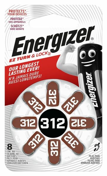 Energizer 312 DP-8 Baterie do naslouchadel 8ks porovnat ceny