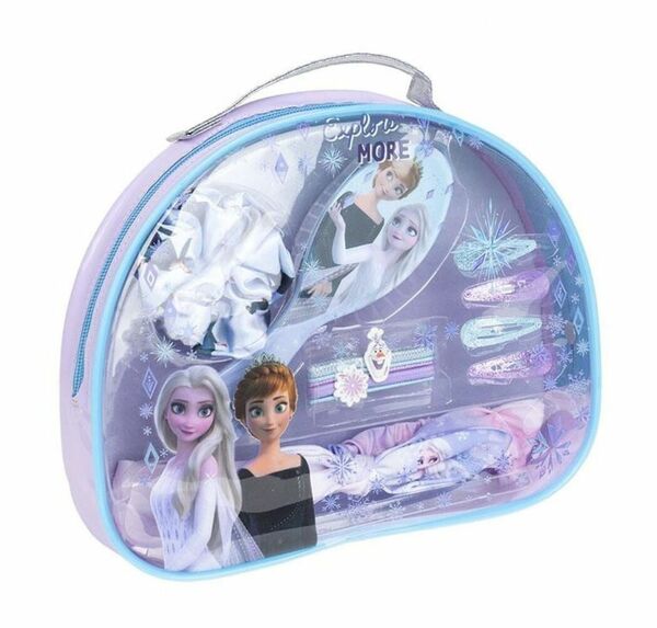 Cerdá Beauty sada do vlasů Frozen II 12 ks + toaletní taštička porovnat ceny