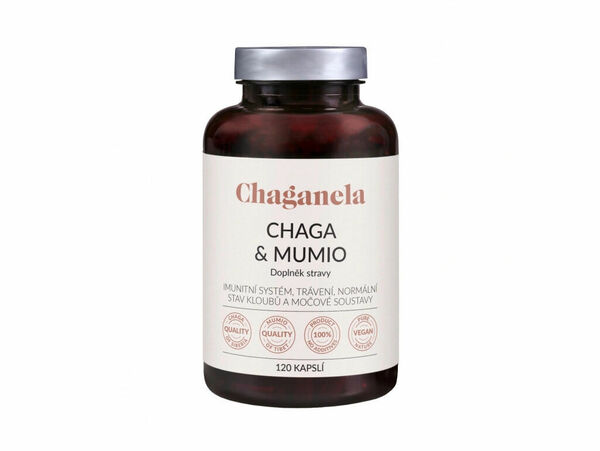 CHAGANELA Čaga a mumio 120 kapslí porovnat ceny