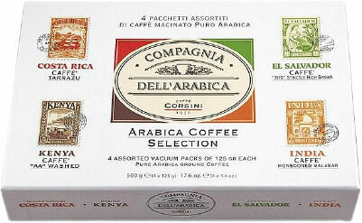 Caffé Corsini  Corsini Arabica Coffee Selection Paper Gift Pack 4x125g porovnat ceny