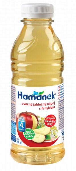 Hamánek ovocný jablečný nápoj s fenyklem porovnat ceny
