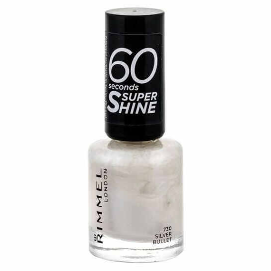 RIMMEL LONDON60 Seconds lak na nehty Super Shine 730 Silver Bullet 8 ml porovnat ceny