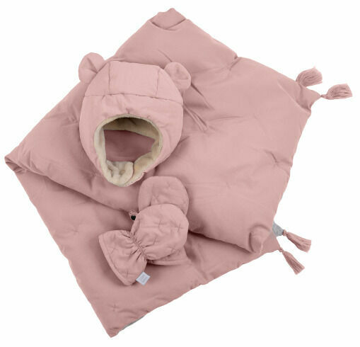 7AM Enfant Komplet čepice, rukavice, deka AIRY PINK 0-6m porovnat ceny