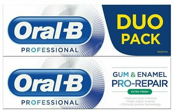 Oral-B Zubní pasta Professional Gum & Enamel Pro-Repair Extra Fresh 2 x 75 ml porovnat ceny