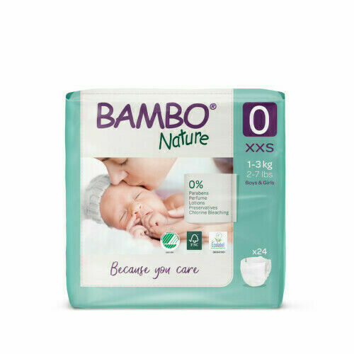 Bambo Nature 0 Dětské Plenkové Kalhotky 1-3kg 24ks porovnat ceny