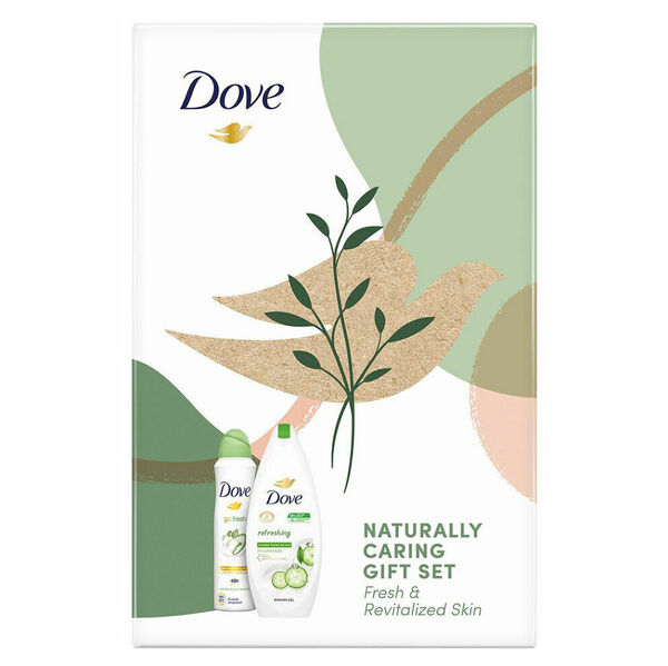 DOVE Refreshing Sprchový gel 250 ml + Antiperspirant 150 ml Vánoční balíček pro ženu porovnat ceny