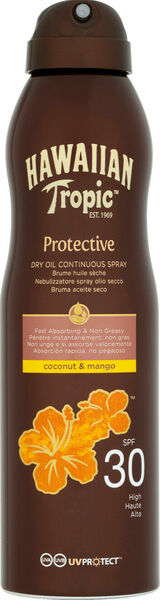 Hawaiian Tropic suchý olej na opalování SPF 30 Protective 180ml porovnat ceny