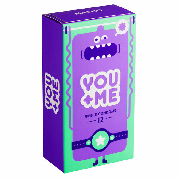 You Me Macho kondomy se stimulujícími vroubky 12 ks porovnat ceny