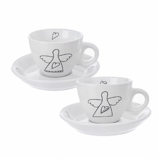 ORION Keramický hrnek + podšálek Anděl 0,09 l 2 ks porovnat ceny