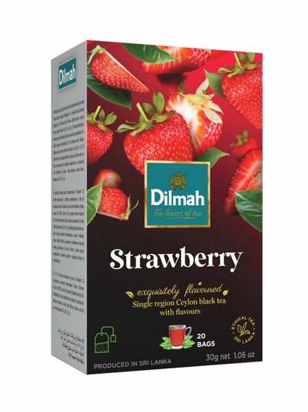 Dilmah Černý čaj Jahoda nálevové sáčky 20x1,5 g porovnat ceny