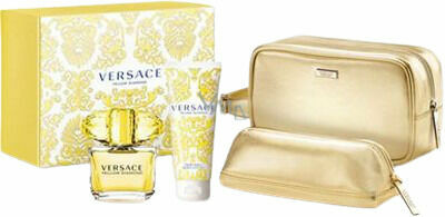 Versace Yellow Diamond Set Eau de Toilette 90ml + Bath&Shower Gel 100ml + Body Lotion 100ml + kosmetická taška porovnat ceny