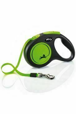 Vodítko Flexi Neon M Pásek 5m/25kg černá/zelená New porovnat ceny