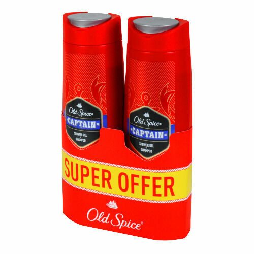 Old Spice Captain Sprchový gel a šampon Pro muže 2x400ml porovnat ceny