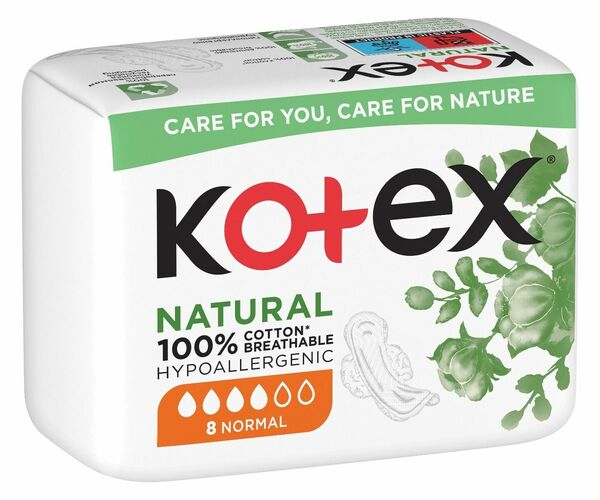 Kotex NATURAL Normal vložky 8 ks porovnat ceny