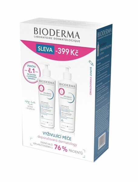 BIODERMA Atoderm Intensive Baume 500ml 1+1 výhodná cena porovnat ceny