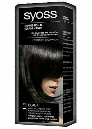 Syoss Professional Permanentní 1-1 barva na vlasy Black 50ml porovnat ceny