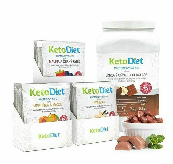 KetoDiet 2týdenní balení proteinových nápojů BASIC 2. krok porovnat ceny