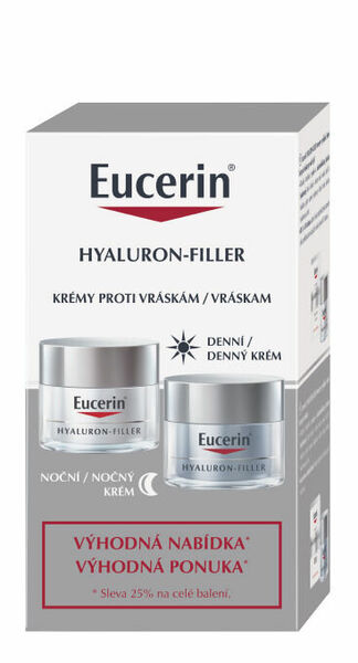Eucerin Hyaluron Filler denní+noční krém 2x50ml porovnat ceny