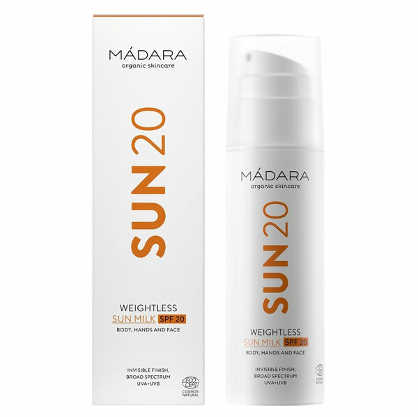 MÁDARA Sun20 Lehké opalovací mléko SPF20 150 ml porovnat ceny