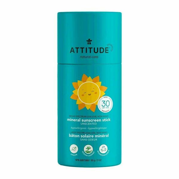 ATTITUDE Dětská 100% minerální ochranná tyčinka na celé tělo bez vůně SPF30 85 g porovnat ceny