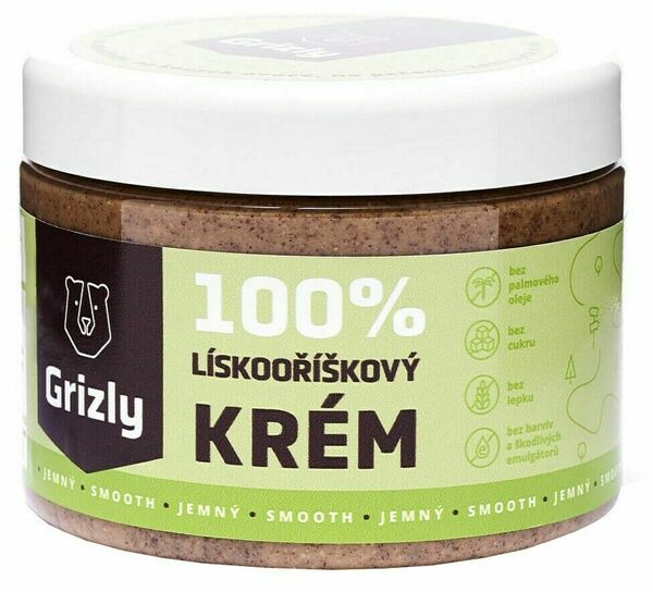 GRIZLY Lískooříškové máslo jemné 500g porovnat ceny
