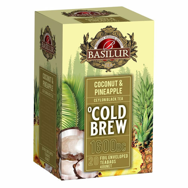 BASILUR Cold Brew Coconut Pineapple ovocný čaj 20 sáčků porovnat ceny