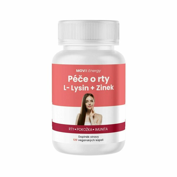 MOVit Energy Péče o rty L-Lysin + Zinek 120 kapslí porovnat ceny