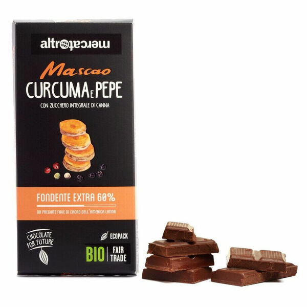 MASCAO Hořká čokoláda s kurkumou a pepřem BIO 100 g porovnat ceny