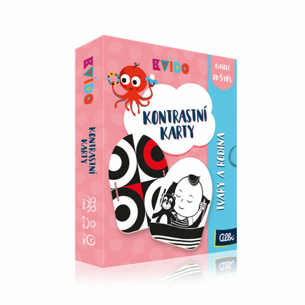 ALBI Kvído Kontrastní karty tvary a rodina porovnat ceny