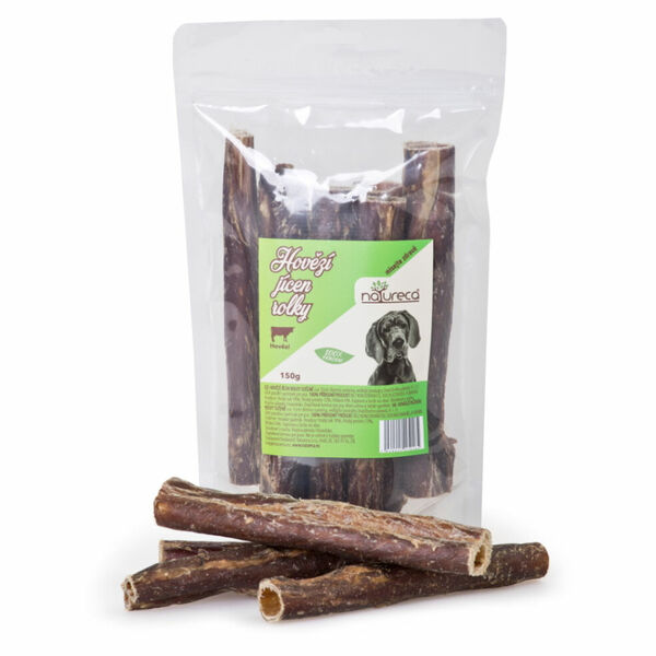NATURECA Pochoutka hovězí jícen rolky neplněné 150 g porovnat ceny