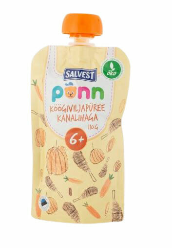 Salvest Põnn BIO Kuřátko se zeleninovým pyré 110g porovnat ceny