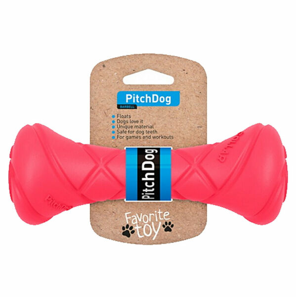 PITCHDOG Barbell pěnová činka pro psy červená 1 ks porovnat ceny
