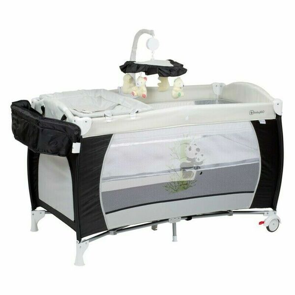 BabyGo postýlka Sleeper DeLuxe Black porovnat ceny
