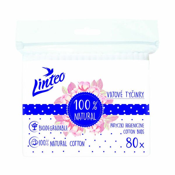 LINTEO Vatové tyčinky 80 ks porovnat ceny