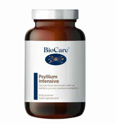 BioCare Psyllium intensive – vláknina komplex (inulin, probiotika a švestky) 100 g porovnat ceny