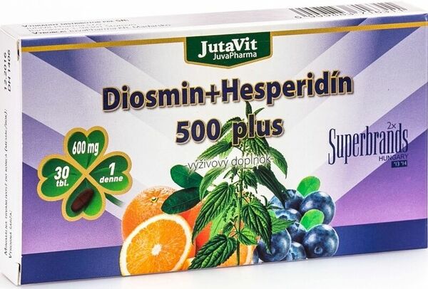 JUTAVIT Diosmín+Hesperidín 500 plus 60 tabliet porovnat ceny